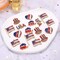 40PCS American Flag Charms 4th of July Patriotic Charms for Jewelry Making Rhinestone Enamel Heart Star Pendant Charms for DIY Necklace Bracelet Earrings Crafts